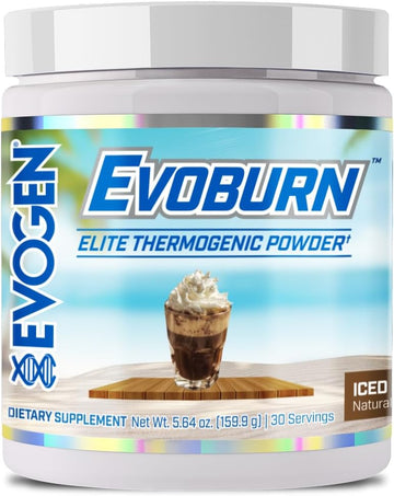 Evogen Evoburn - Thermogenic Fat Burner For Men & Women | Energy, Focus, & Appetite Control | Advanced Metabolism Booster Fat Burner Formula With Mitoburn & Caffeine | Iced Mocha Coffee | 30 Servings