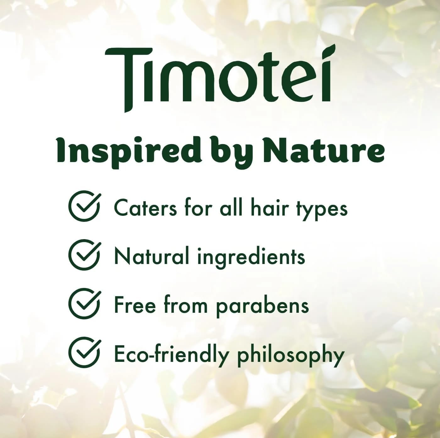Timotei Essentials Argan Oil Shampoo 750Ml, For Damaged Hair