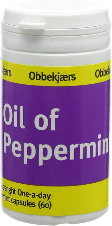Obbekjaers 200Mg Extra Strength One-A-Day Peppermint - Pack Of 60 Capsules