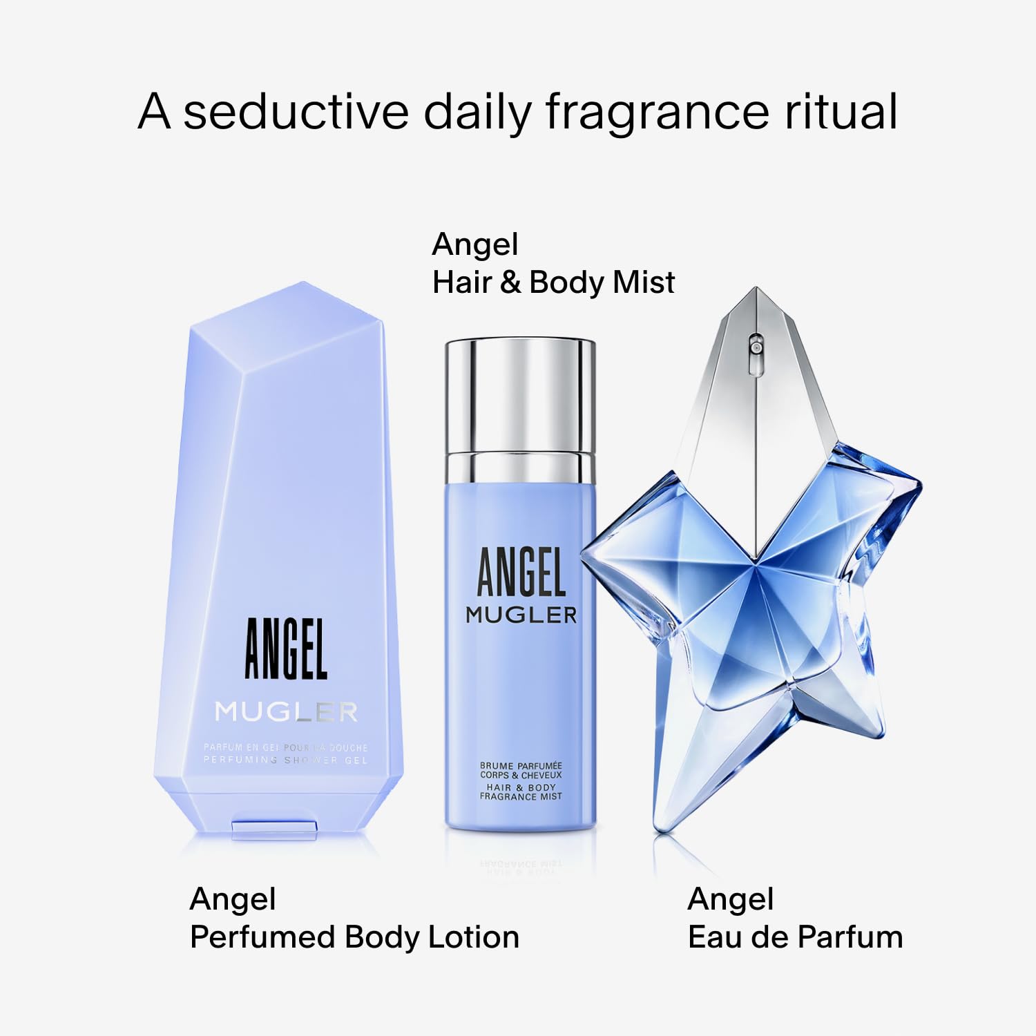 Mugler Angel - Body Lotion - Floral & Woody Womens Scented Moisturizer - With Peony, Praline, And Wood Accord- 7.0 Fl Oz : Beauty & Personal Care