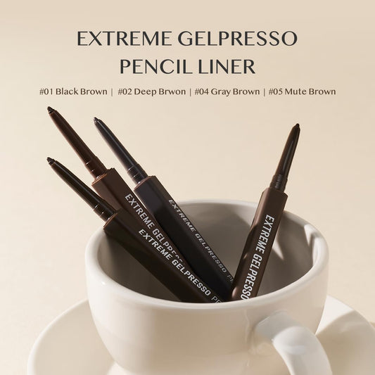 Clio Extreme Gelpresso Pencil Liner 04 Gray Brown