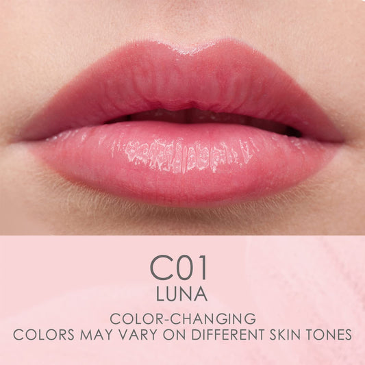 Catkin Tinted Lip Balm Glitter Lip Stain Ultra Hydrating Lip Moistrurizer Chapstick With Vitamin E Nourishing For Cracked & Dry Lips 0.12 Oz C11 Fairy - Coral Pink