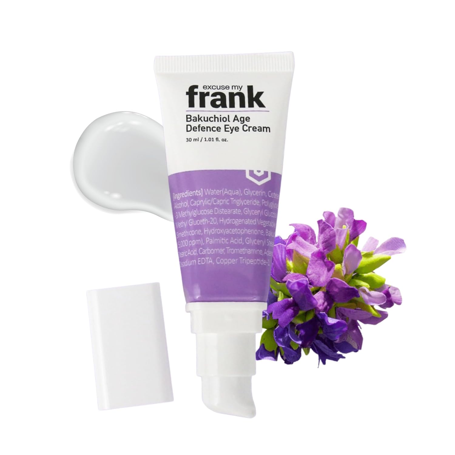 Bakuchiol Age Defense Eye Cream, Fragrance Free, Vegan Gentle Cream, Natural Retinol, Dark Circles Puffiness & Firming, Anti-Aging & Wrinkle Care, Korean Skincare 1.01Fl Oz By Excuse My Frank