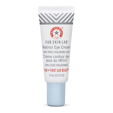 First Aid Beauty FAB Skin Lab Retinol Eye Cream with Triple Hyaluronic Acid – .5 Oz