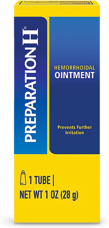 PREPARATION H Hemorrhoid Symptom Treatment Ointment, Itching, Burning & Discomfort Relief, Tube (2.0 Ounce)