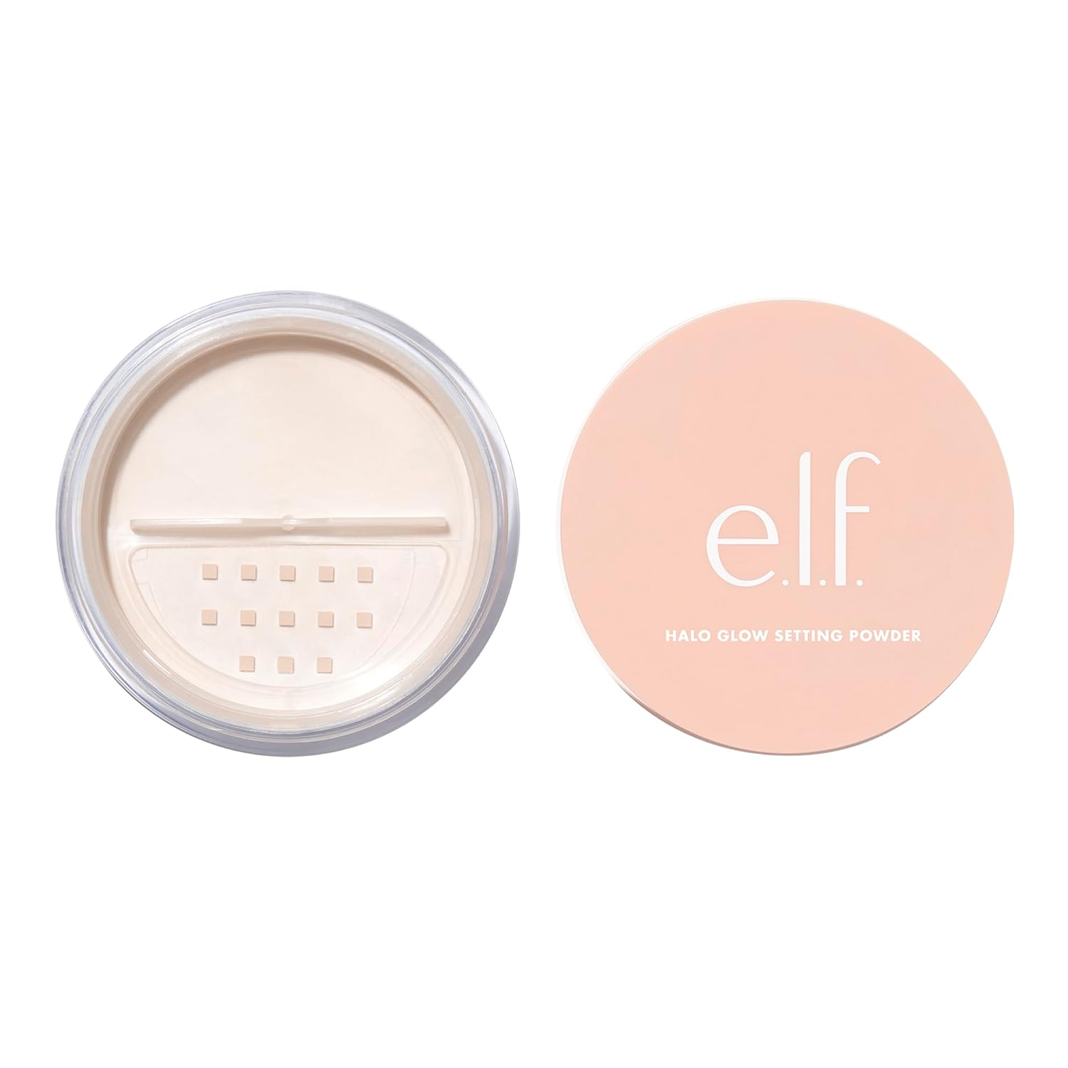 E.L.F. Halo Glow Soft Focus Setting Powder, Silky Powder For Creating Without Shine, Smooths Pores & Lines, Light Pink