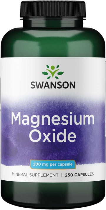 Swanson Magnesium 200 Milligrams 250 Capsules