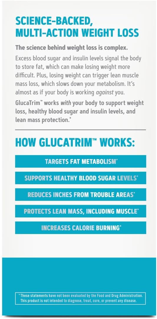 Gnc Total Lean Glucatrim - 120 Capsules (60 Servings)