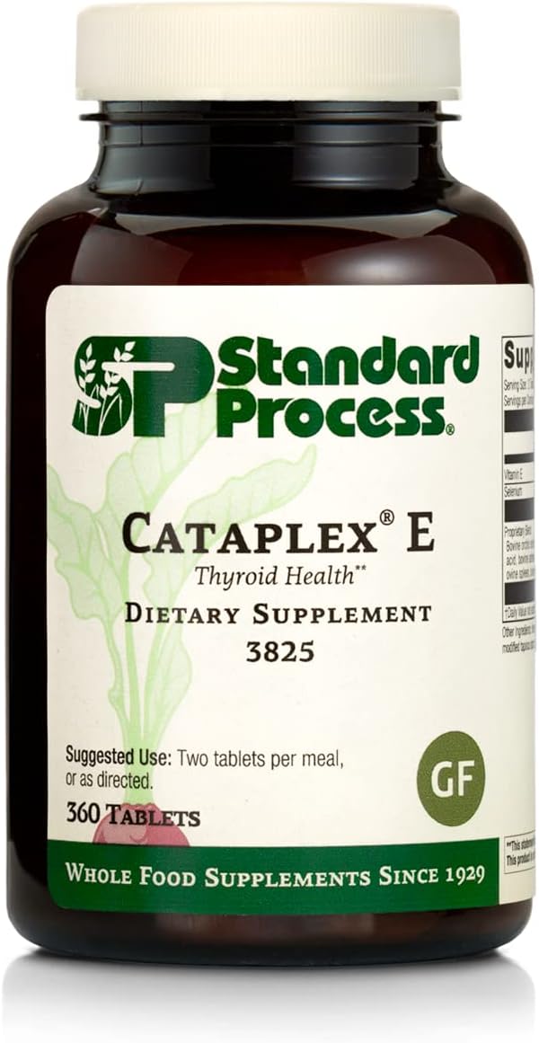 Standard Process Cataplex E - Whole Food Rna Supplement And Antioxidant With D-Alpha Tocopherol Vitamin E, Beet Root, Ascorbic Acid, Inositol, Selenium, And Honey - 360 Tablets
