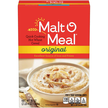 Post Malt-O-Meal Hot Cereal, Original Flavor, Quick Cooking, 36 Ounce (Pack of 10)