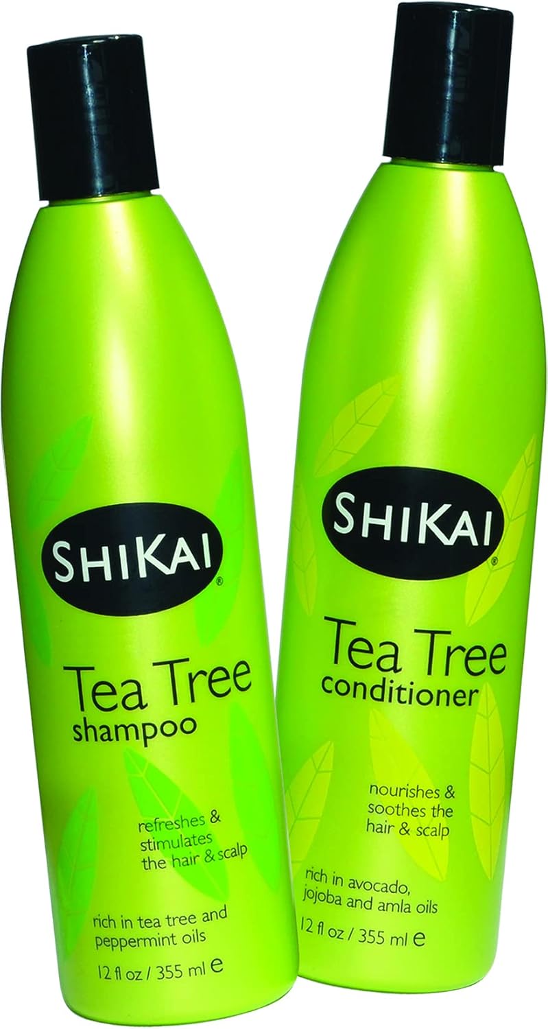 ShiKai Tea Tree Shampoo (12oz, Pack of 2) With Peppermint & Tea Tree | Refresh & Stimulate Your Scalp | Soap Free Alternative | Moisture for Daily Use : Beauty & Personal Care