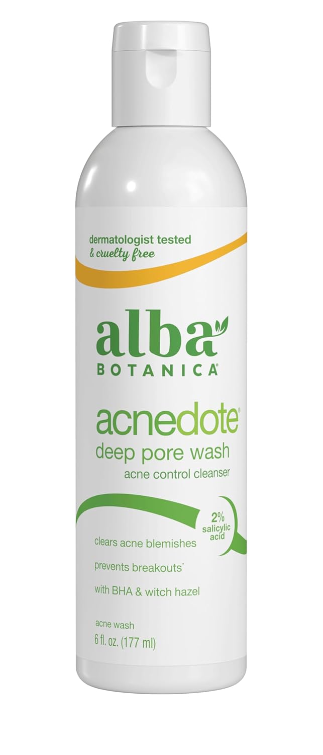 Alba Botanica Acnedote Maximum Strength Face & Body Scrub, 8 Oz : Beauty & Personal Care