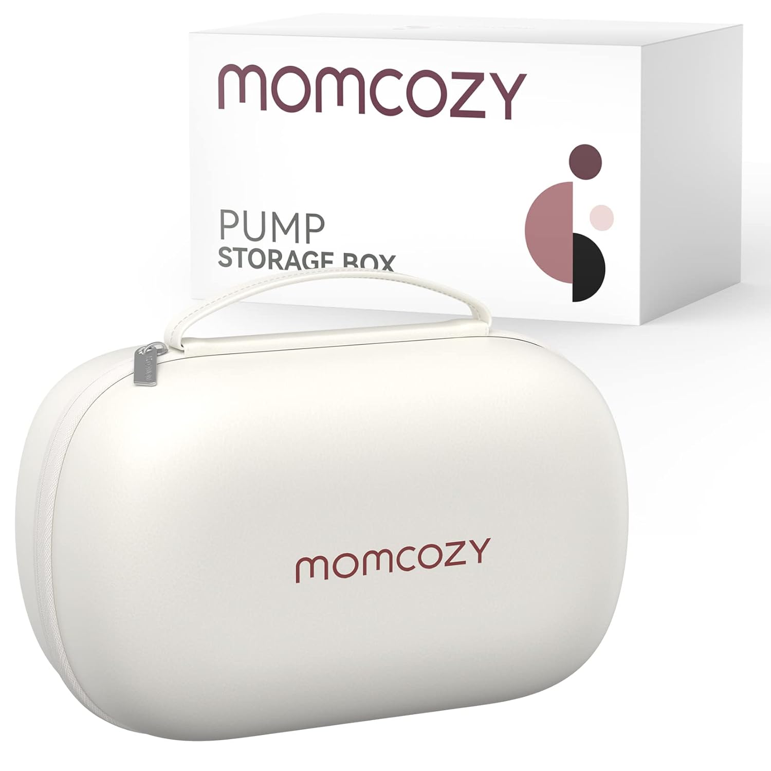 Momcozy Breast Pump Bag For Hands-Free Wearable Breast Pumps, Hard Shell Case With Removable Tray, Watertight Breast Pump Storage Bag For Pumping Bag, Diaper Bag, Or HandbagHolds 2 Pumps