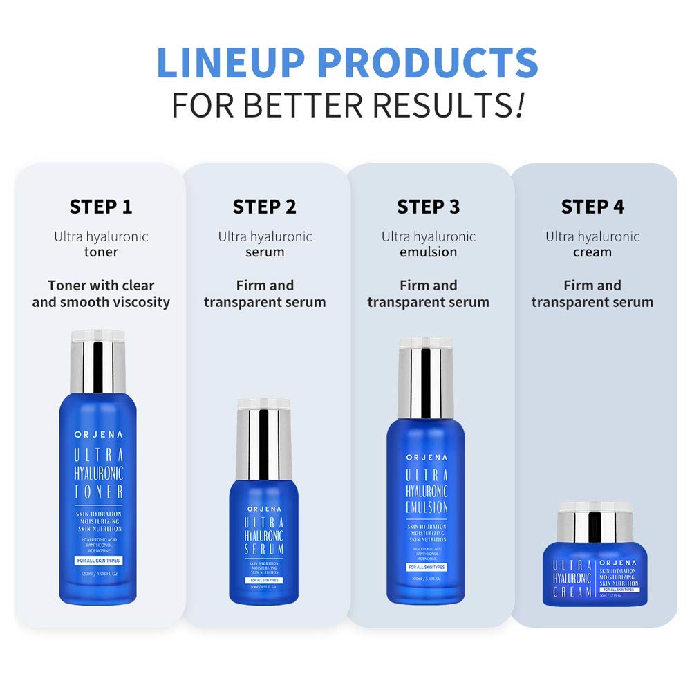 Orjena Ultra Hyaluronic Acid Cream_Moisturizer For Dry Skin,Sensitive Skin_Hydrate & Smooth_Kbeautyskincare_Koreanskincare : Beauty & Personal Care