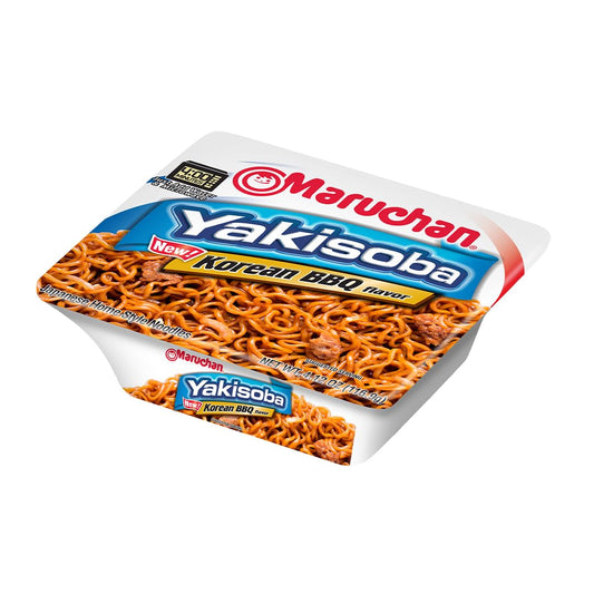 Maruchan Yakisoba Korean BBQ flavor, Japanese Instant Ramen Noodles, 4.12 Oz, 8 Count