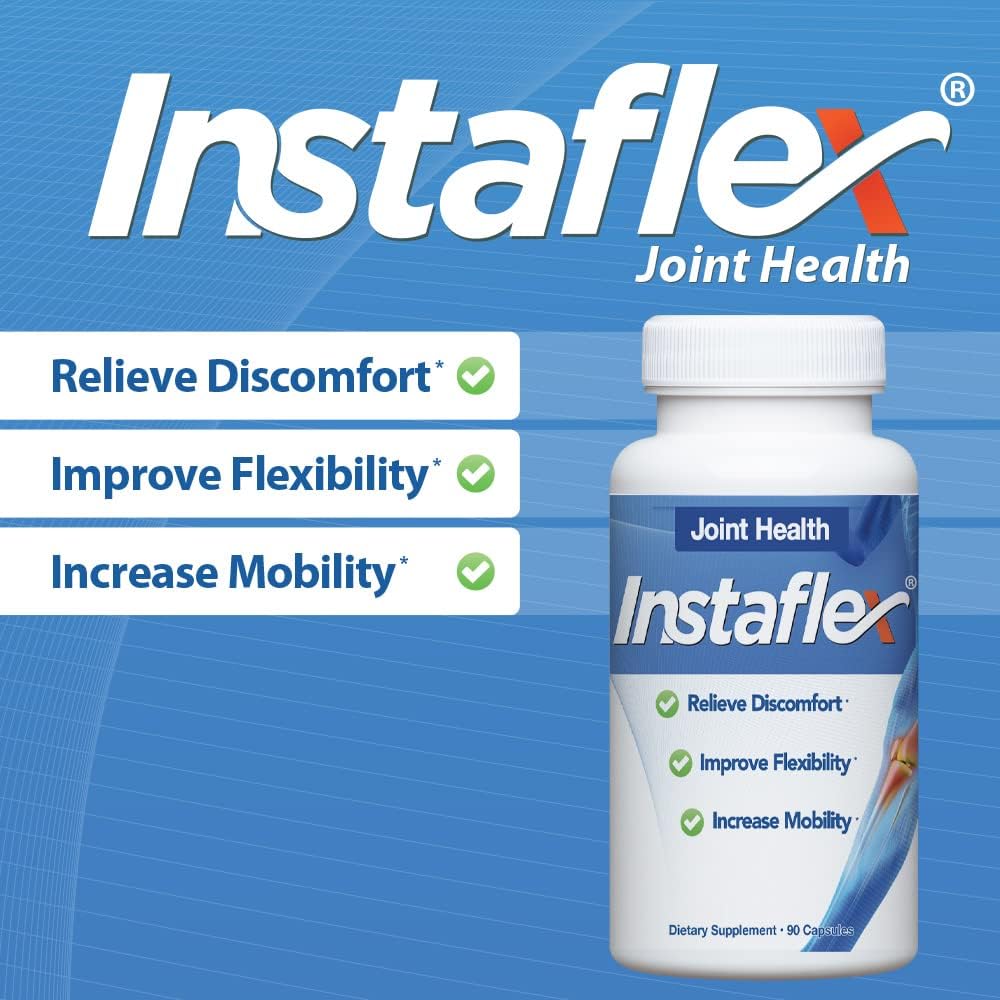 Instaflex Joint Support Supplement - Clinically Studied Joint Relief Blend of Glucosamine, MSM, White Willow, Turmeric, Ginger, Cayenne, Hyaluronic Acid - 90 Capsules : Health & Household