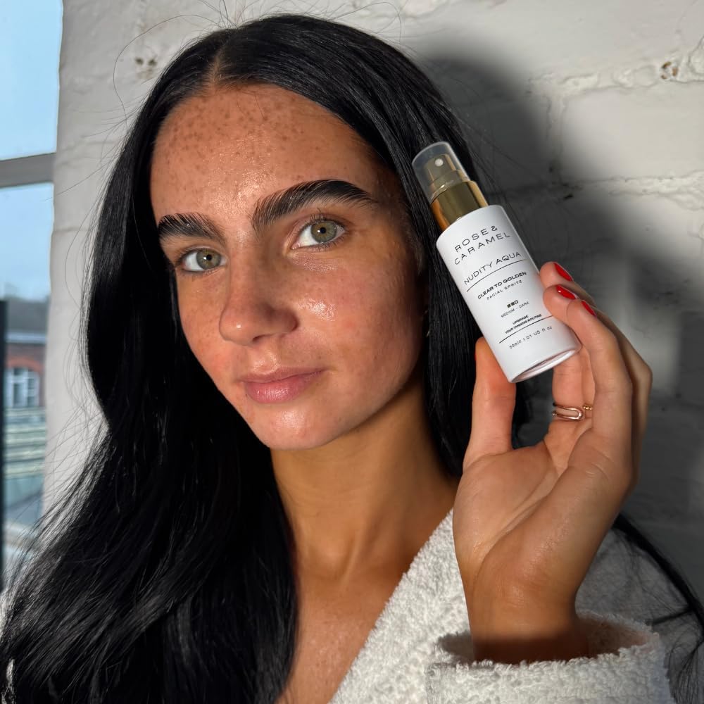 Rose & Caramel Nudity Aqua Face Tanning Water - Gradual Self Tanner for Medium to Dark Skin Tones, 50ml : Amazon.co.uk: Beauty