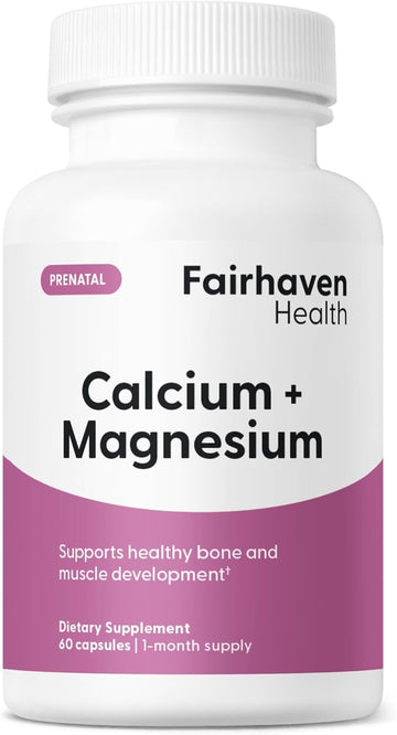 Fairhaven Health Peapod Cal-Mag | Calcium And Magnesium Supplement With Vitamin D3 For Pregnancy, Baby And Female Health | Gluten & Dairy Free Calmag Supplement | 1 Month Supply