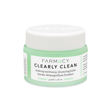 Farmacy Makeup Remover Cleansing Balm - Clearly Clean Fragrance-Free Makeup Melting Balm - Great Balm Cleanser for Sensitive Skin (50ml)