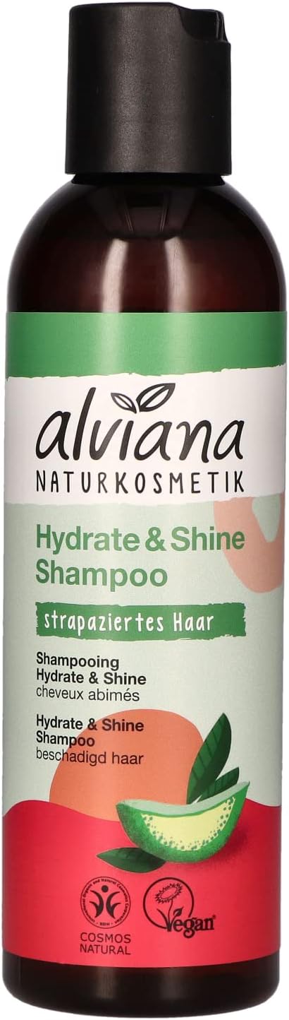 Alviana Organic Cosmetics Gloss Shampoo Organic Pomegranate 200 ml Vegan Natrue Silicone-Free