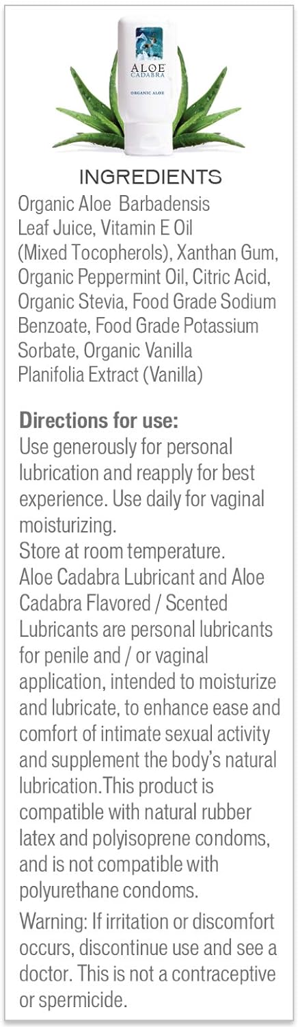 Aloe Cadabra Natural Lubricant Organic Assorted Flavored Water Based Lube Bundle for Her, Him & Couples: 1 Each - Strawberry, Cherry Lemonade and Key Lime : Sexual Lubricants : Health & Household