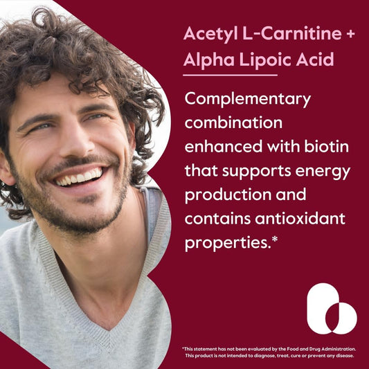 Bestvite Acetyl L-Carnitine 500Mg & Alpha Lipoic Acid 200Mg Per Capsule With Biotin (240 Vegetarian Capsules) (120 X 2) - No Stearates - Vegan - Non Gmo - Gluten Free