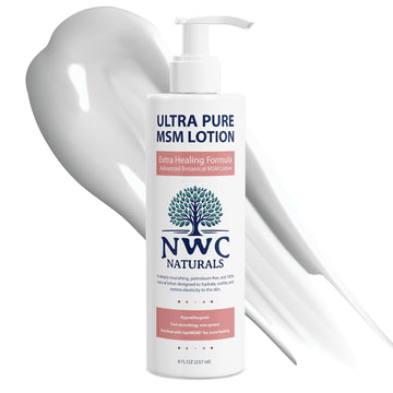 Nwc Naturals Ultrapure Msm Lotion All Natural Hypoallergenic Extrahealing Nourishing Body Lotion By, 8 Fl Ounces
