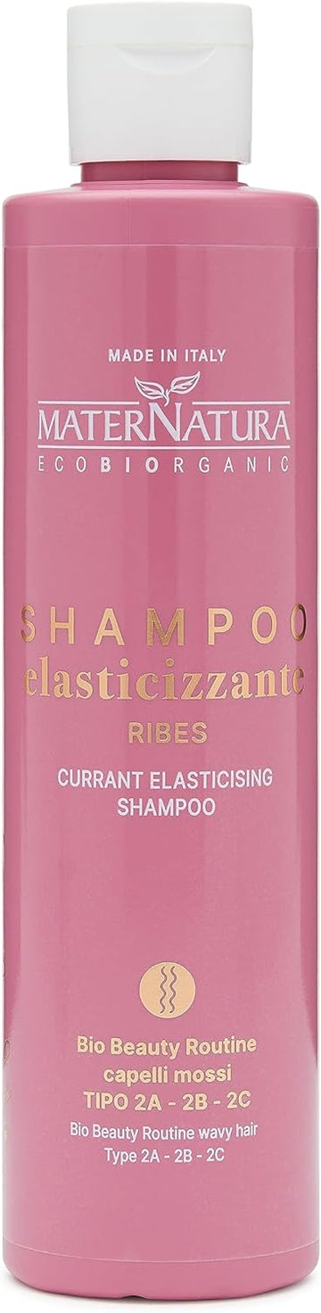 Maternatura Mossi Au Ribes Elastic Shampoo For Volume-Looking Hair - Moisturising - Organic Beauty Routine - Made In Italy - 250 Ml