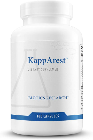 Biotics Research Kapparest™ Turmeric Capsules Supplement - Curcuma Curcumin, Boswellia, Propolis, Ginger, 1150Mg/Svg, Supporting Ease, Comfort & Non-Swelling, Antioxidant High Absorption 180 Capsules