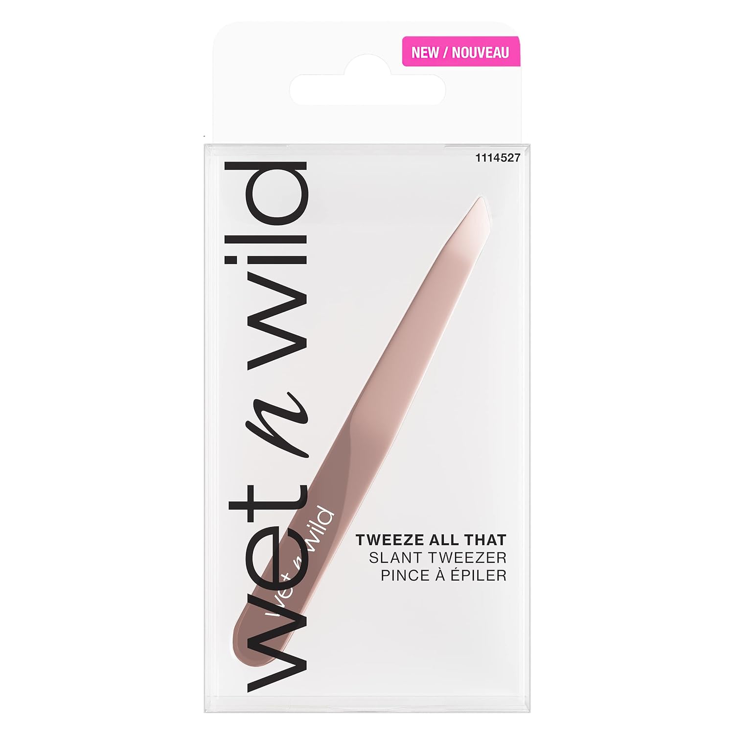 Wet N Wild Beauty Eyebrow Tweezers Hair Removal Tweezers, Pointed Precision With Sharp Needle Nose Point Tweezers For Men, Women & Kids, Stainless Steel