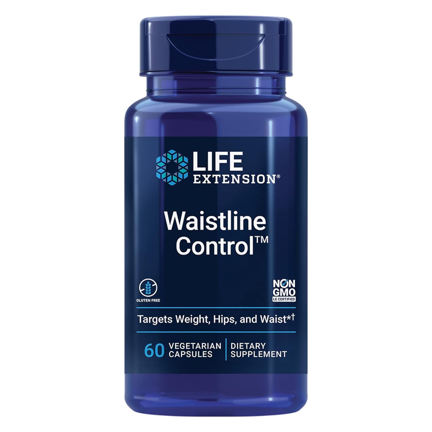 Life Extension Waistline Control™, S. Indicus, Mangosteen, Meratrim®, Healthy Weight, Waistline, Non-Gmo, Gluten Free, Vegetarian, 60 Capsules