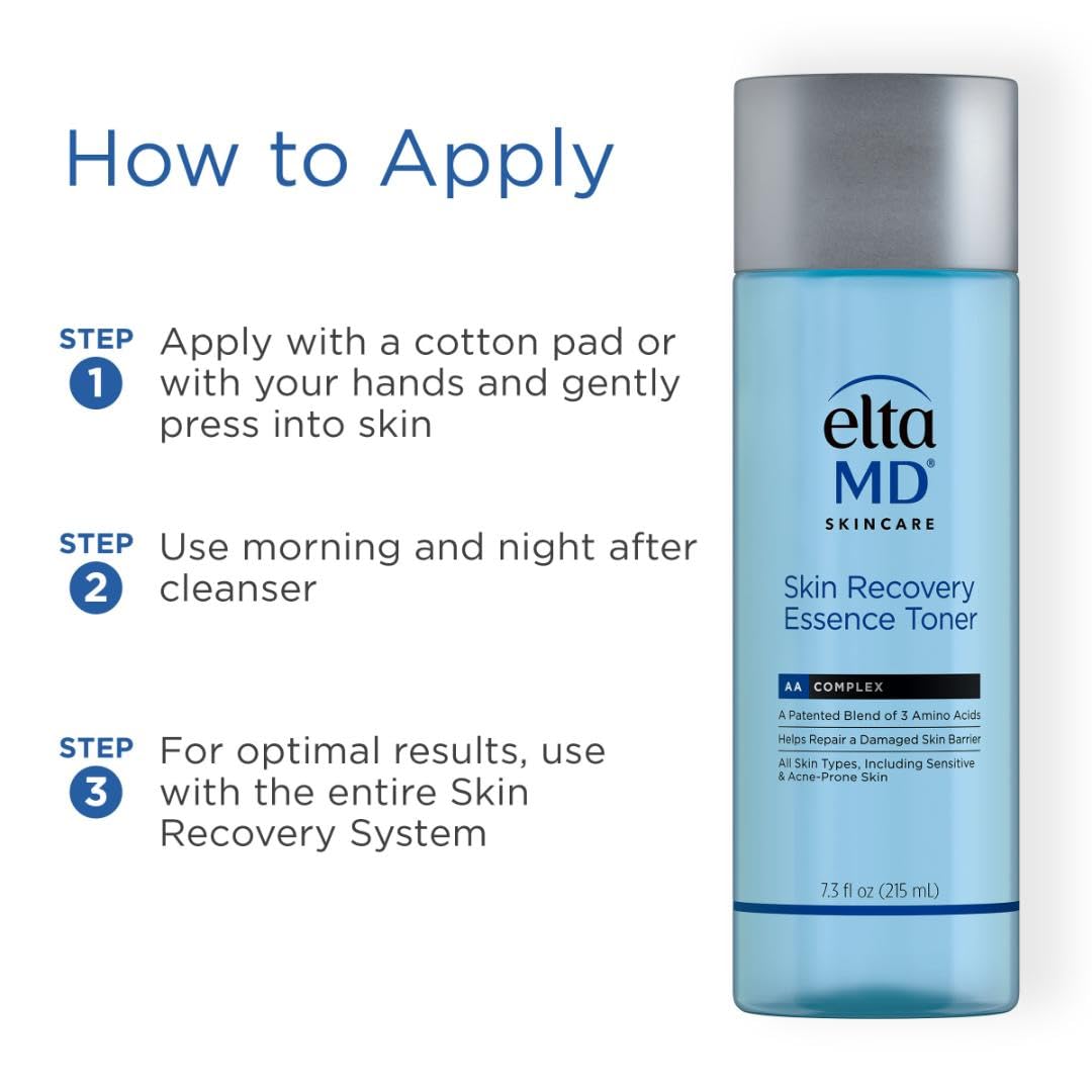 Eltamd Skin Recovery Essence Face Toner, Hydrating Facial Toner For Sensitive Skin, Alcohol-Free Formula For Acne Prone Sensitive Skin, 7.3 Oz Bottle : Beauty & Personal Care