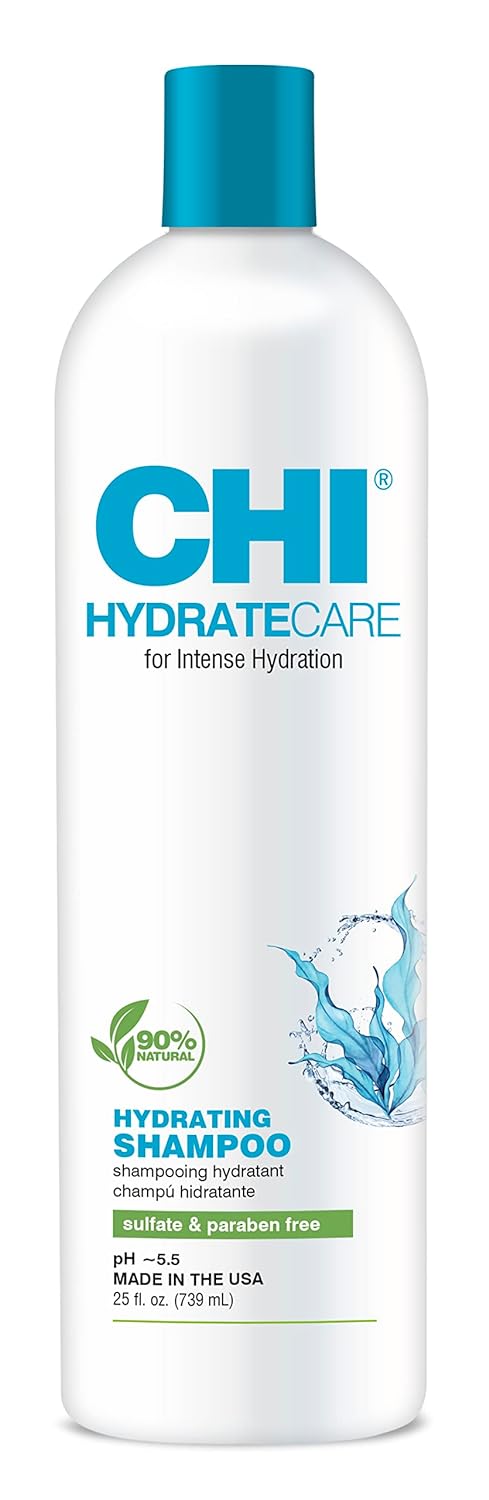CHI HydrateCare - Hydrating Shampoo 25 fl oz- Balances Hair Moisture and Superior Protection Against Damage and Hair Breakage