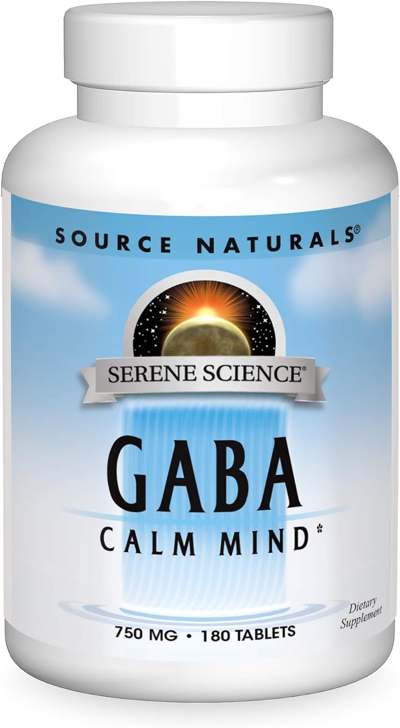 Source Naturals Serene Science Gaba 750 Mg Calm Mind - 180 Tablets