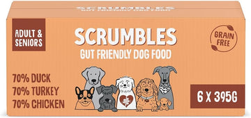 Scrumbles Natural Wet Dog Food Meaty Multipack 6x 395g?WDMPM