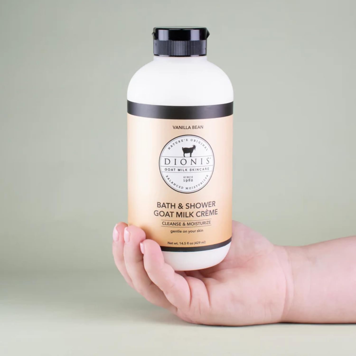 Dionis Goat Milk Skincare Vanilla Bean Bath Soap & Liquid Shower Crème, Skin Moisturizer & Hydrating Body Wash Made In The Usa, Cruelty Free Shower Gel For Sensitive Skin, 14.5 Oz Bottle : Beauty & Personal Care