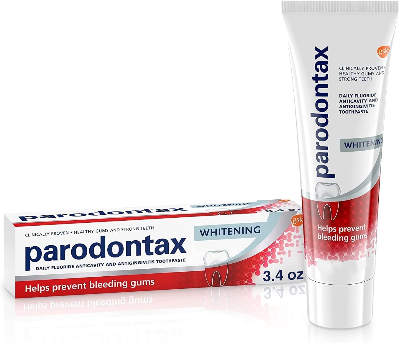 Parodontax Whitening Toothpaste for Bleeding Gums, 3.4 Ounces : Health & Household