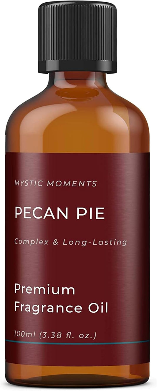 Mystic Moments | Pecan Pie Fragrance Oil - 100ml - Perfect for Soaps, Candles, Bath Bombs, Oil Burners, Diffusers and Skin & Hair Care Items