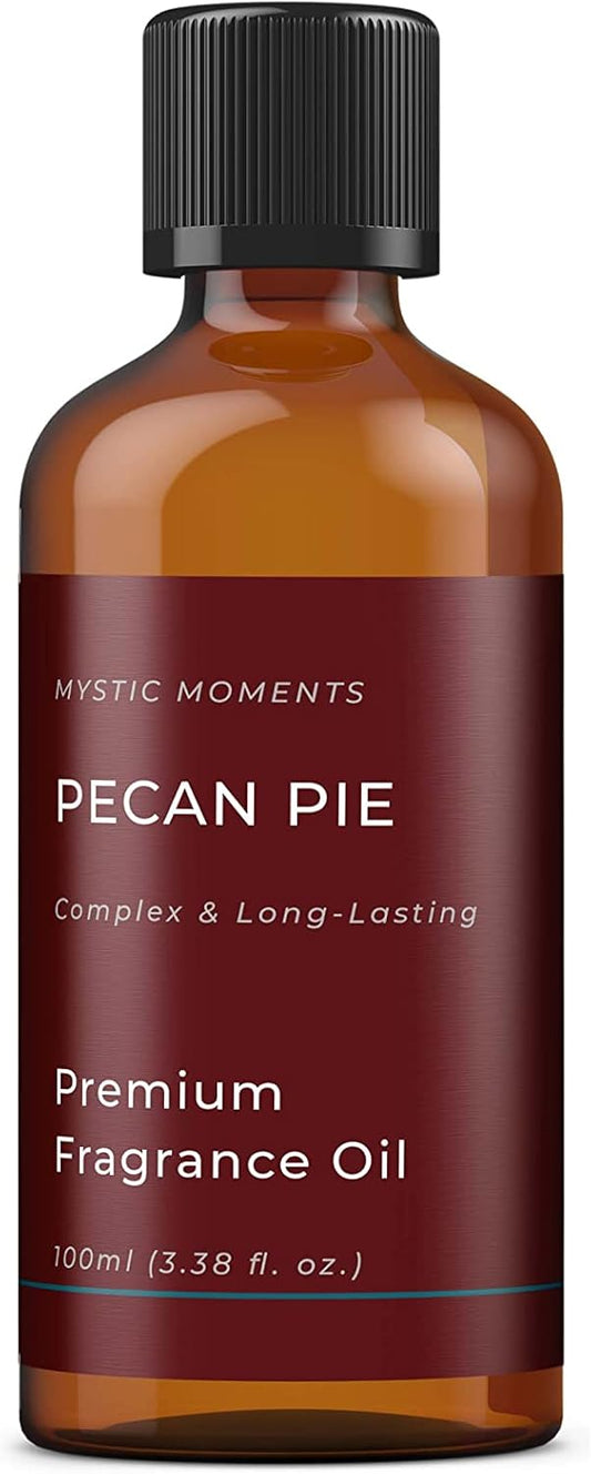 Mystic Moments | Pecan Pie Fragrance Oil - 100Ml - Perfect For Soaps, Candles, Bath Bombs, Oil Burners, Diffusers And Skin & Hair Care Items