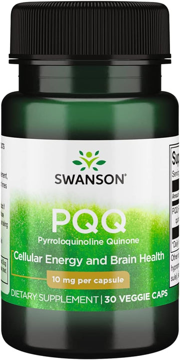 Swanson Pqq Pyrroloquinoline Quinone 10 Milligrams 30 Veg Capsules