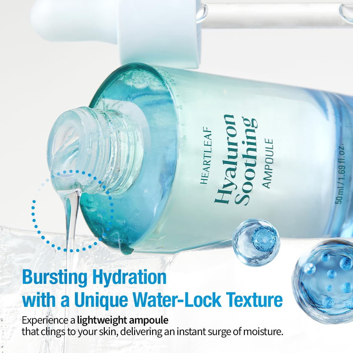 Goodal Heartleaf Hyaluron Soothing Ampoule, Hydration Facial Serum For Glowy Skin, Lightweight Serum, Korean Skincare, K Beauty Ampoule - 50Ml,1.69 Fl Oz : Beauty & Personal Care