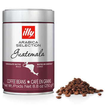 Illy Whole Bean Coffee - Perfectly Roasted Whole Coffee Beans – Guatemala Dark Roast - With Notes Of Chocolate – Complex & Balanced - 100% Arabica Coffee - No Preservatives – 8.8 Ounce