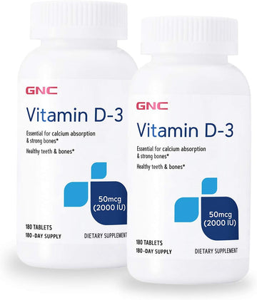 Gnc Gnc Vitamin D-3 2000 Iu - Twin Pack