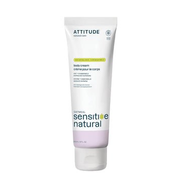 Attitude Body Cream For Sensitive Skin With Oat, Ewg Verified, Dermatologically Tested, Vegan, Chamomile, 8 Fl Oz