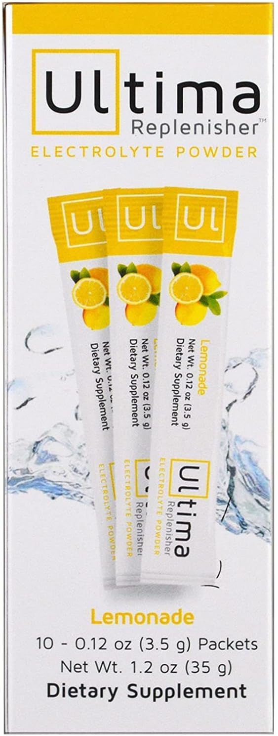 New Ultima Hydrating Electrolyte Powder, Lemonade, 10 Count Stickpacks