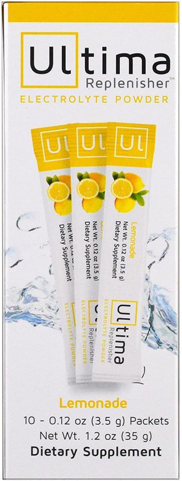 New Ultima Hydrating Electrolyte Powder, Lemonade, 10 Count Stickpacks