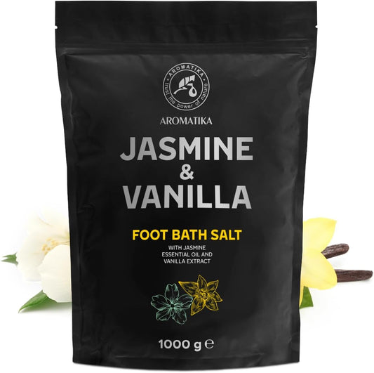 Aromatika Foot Soak - Jasmine & Vanilla 35Oz - Pedicure Foot Soak - Foot Bath Additive - Relax & Aromatherapy