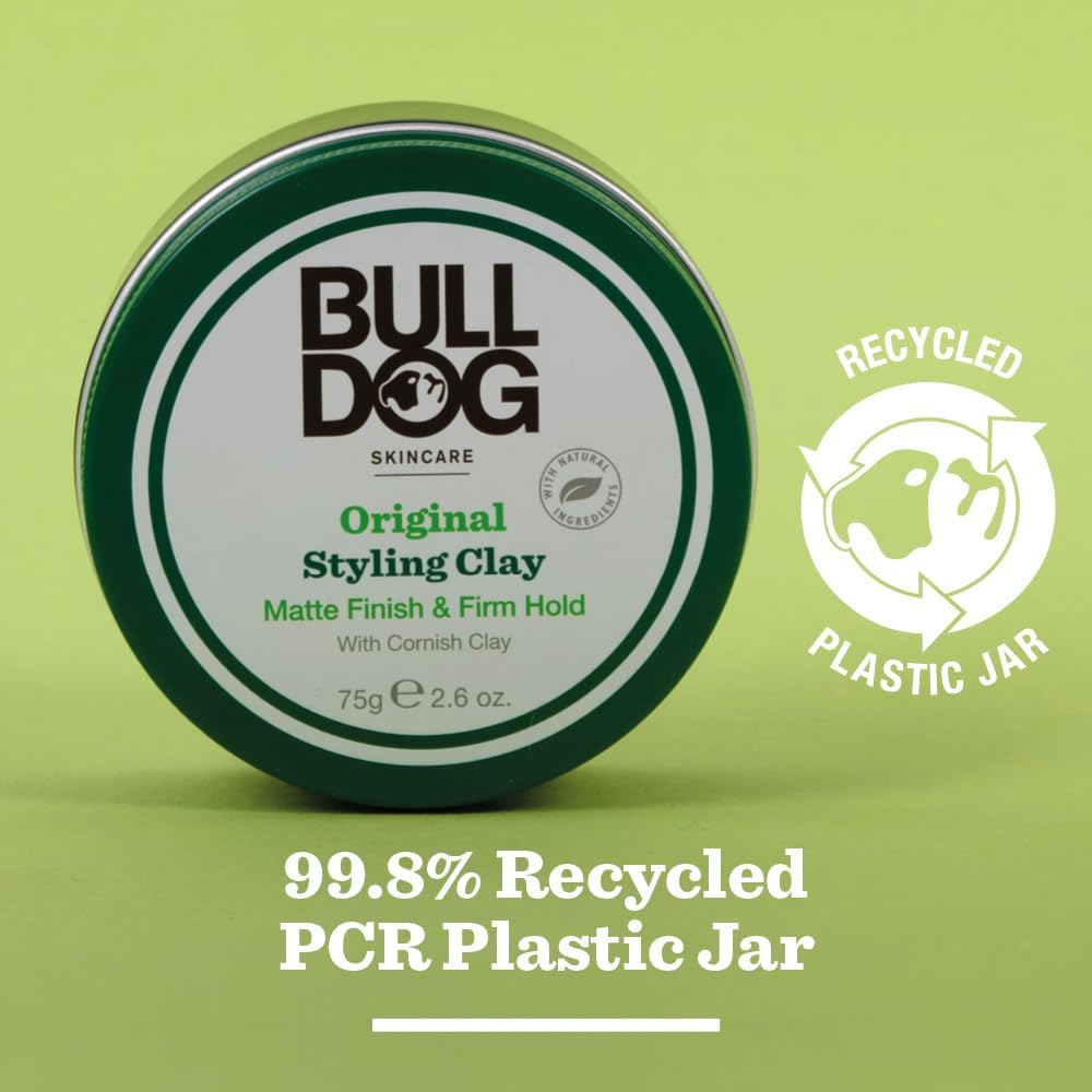 BULLDOG SKINCARE - Original Hair Styling Clay For Men | Matte Finish and Firm Hold | 75 g : Amazon.co.uk: Beauty