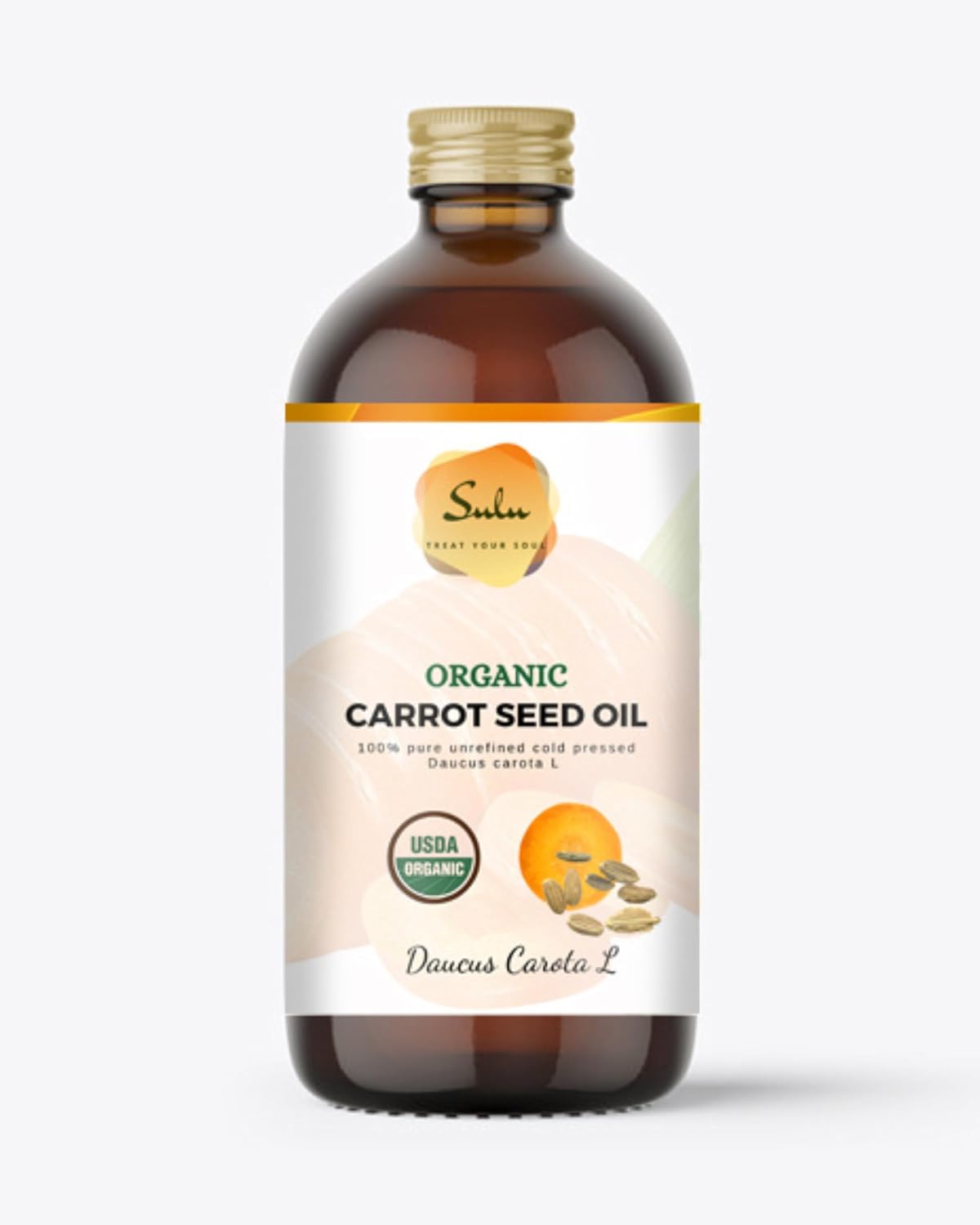 Sulu Organics Carrot Seed Oil- Usda Organic Cold Pressed Unrefined (16 Oz)