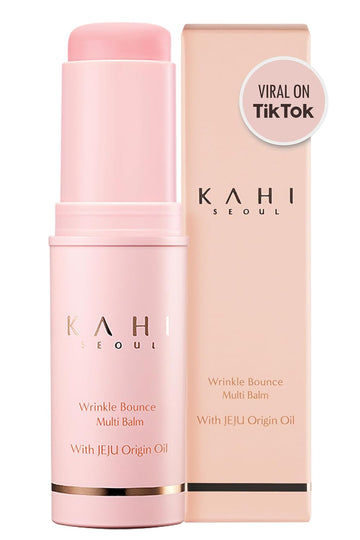 Kahi Balm Series | Wrinkle Bounce Multi Balm Stick | All-In-One Hydrating Lip Balm Eye Cream Neck Cream Make Up Base & Face Mist Moisture Balm Stick | Daily Face Moisturizer Stick